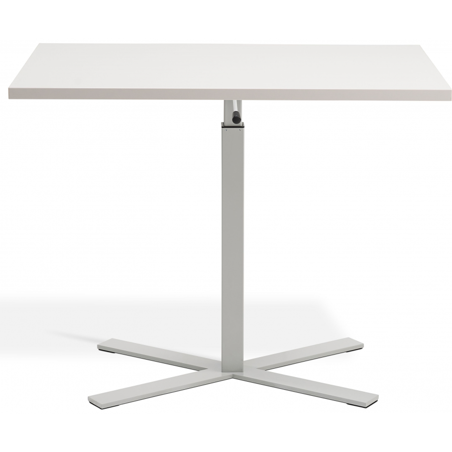 Boost Gas Lift Single Leg Table for Rectangular Tops